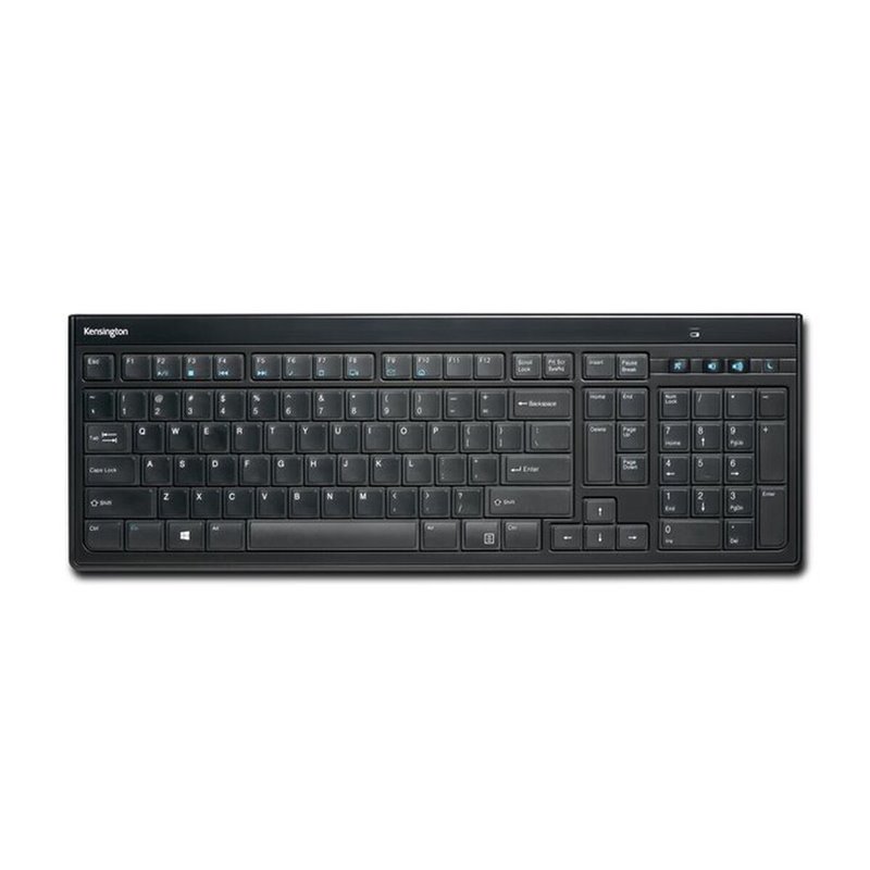 Kensington Slim Type Wireless Keyboard clavier RF sans fil QWERTY Espagnole Noir