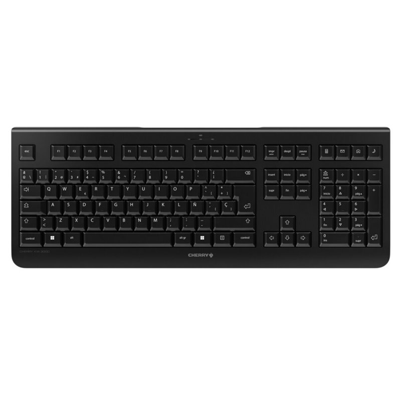 CHERRY KW 3000 clavier RF sans fil QWERTY Espagnole Noir