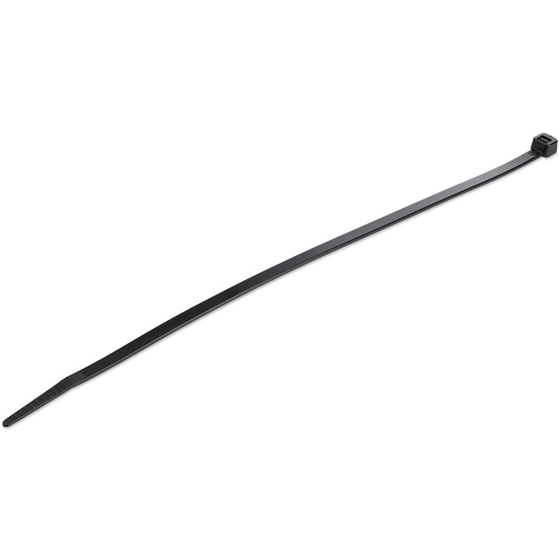 StarTech.com Colliers de Serrage 25 cm Noirs - Largeur 4 mm - Diam. faisceau 68 mm - Résistance traction 22 kg - Fermetu