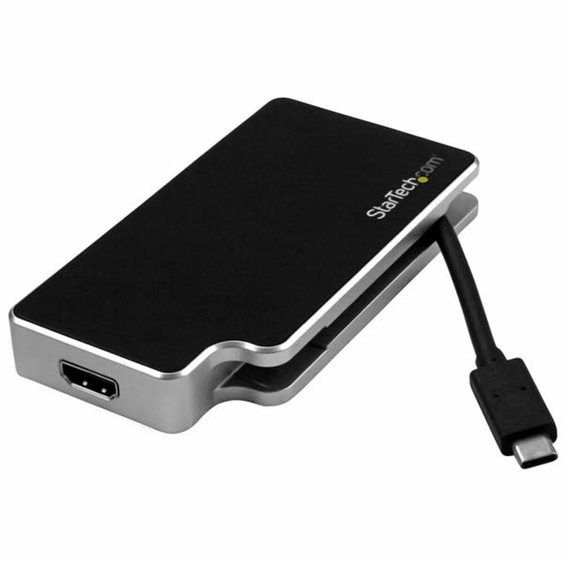 Image secondaire de StarTech.com Adaptateur audio / vidéo de voyage 3 en 1 - USB-C vers VGA DVI ou HDMI - 4K