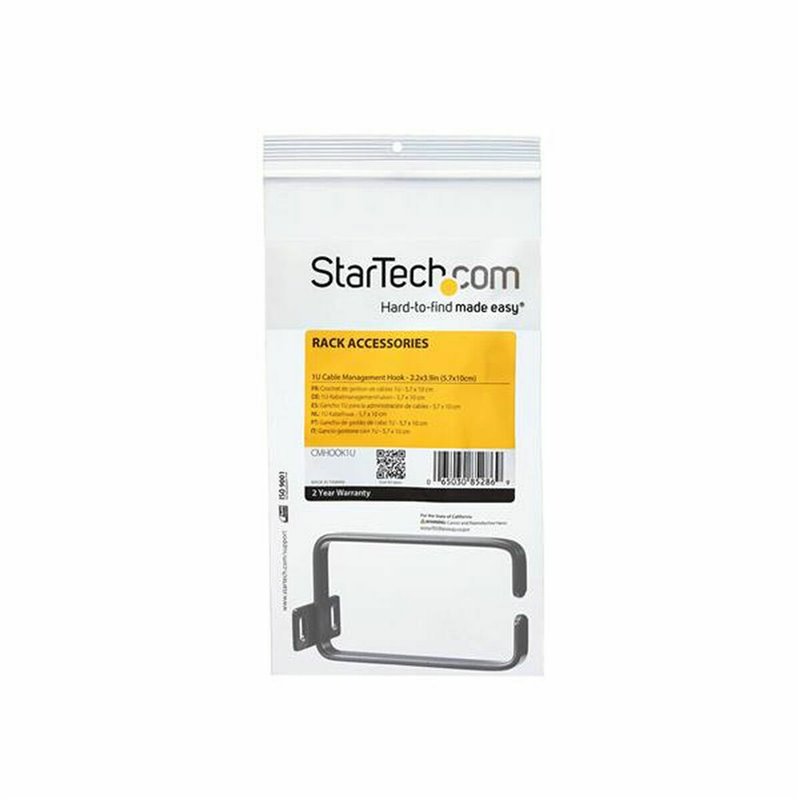 StarTech.com Anneau Métallique Gestion de Câbles Vertical pour Racks de Serveur 1U - 5,7 cm x 10 cm