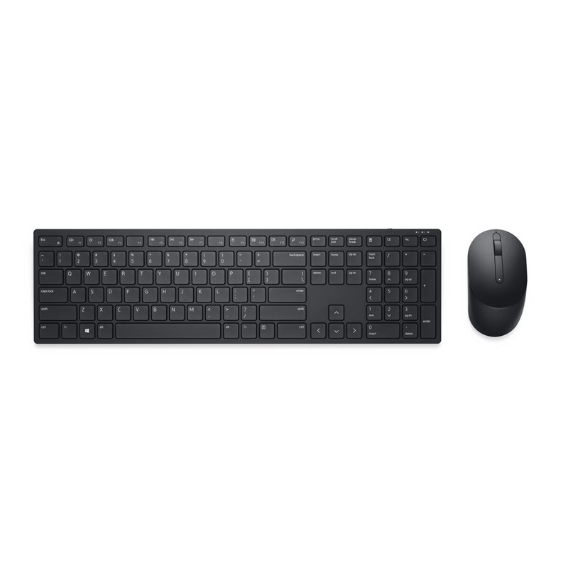 DELL KM5221W clavier Souris incluse RF sans fil QWERTY Espagnole Noir