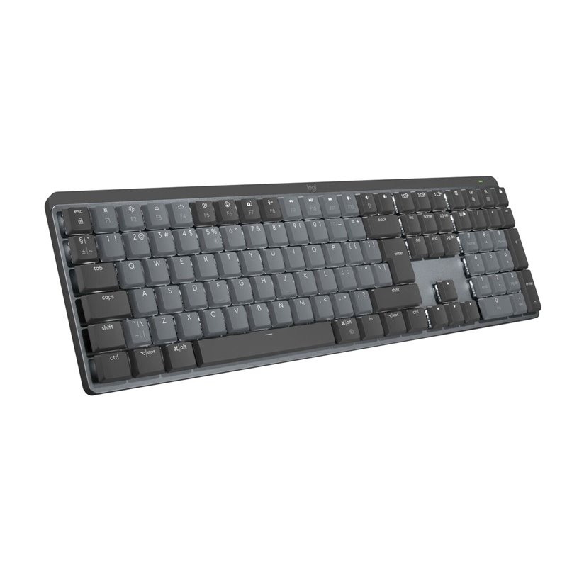 Logitech MX Mechanical clavier RF sans fil + Bluetooth QWERTY US International Graphite, Gris