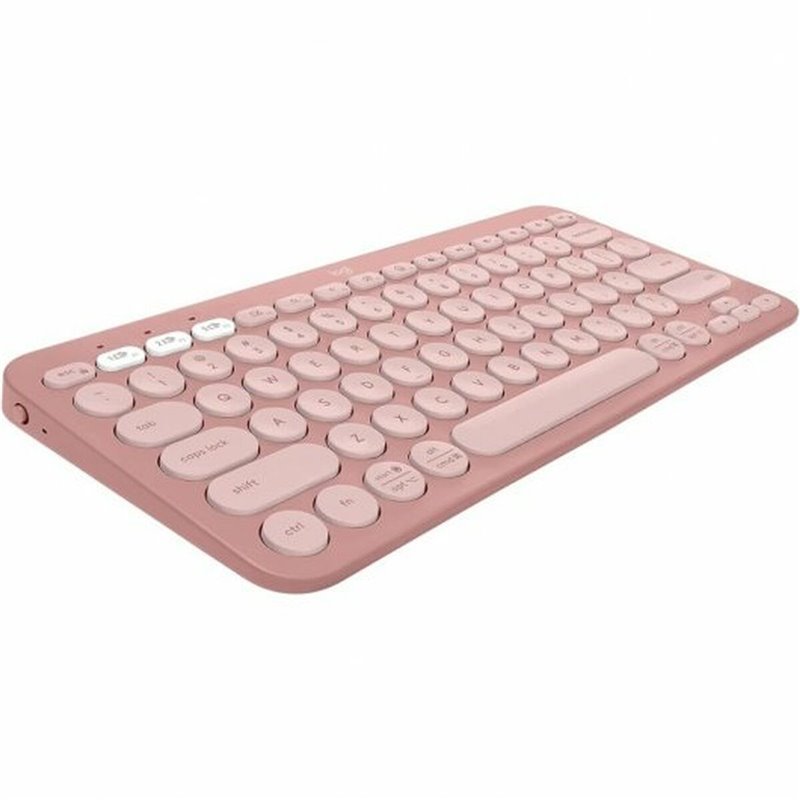 Image secondaire de Logitech Pebble Keys 2 K380s clavier RF sans fil + Bluetooth QWERTY Espagnole Rose