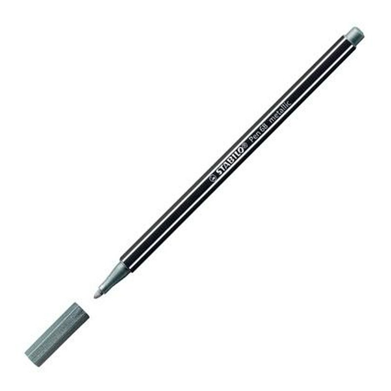 Image secondaire de STABILO Pen 68 metallic stylo-feutre Moyen Argent 1 pièce(s)