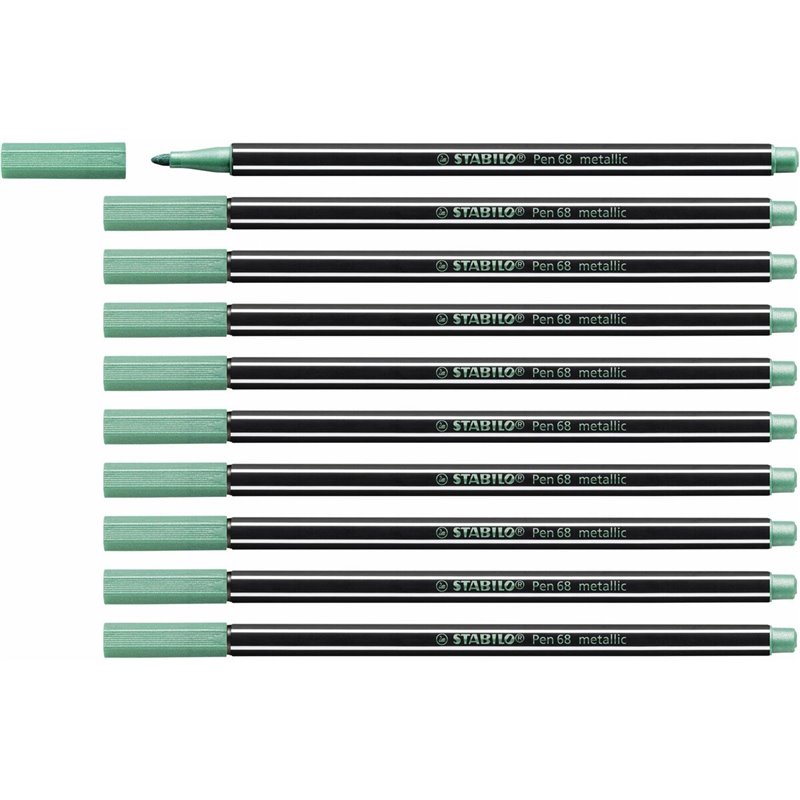 STABILO Pen 68 metallic stylo-feutre Moyen Vert 1 pièce(s)