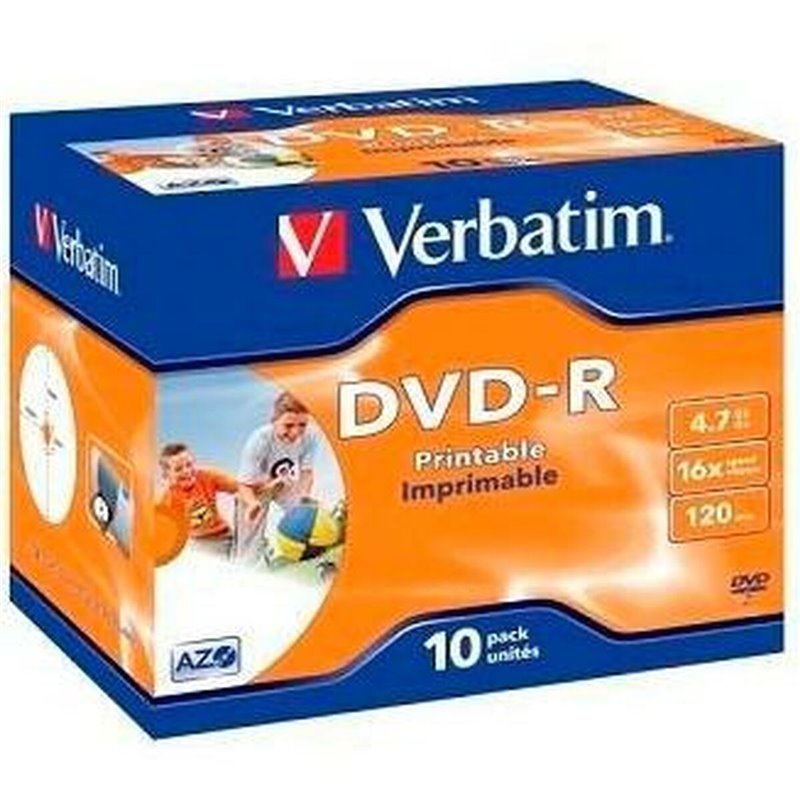 Verbatim 43521 DVD vierge 4,7 Go DVD-R 10 pièce(s)