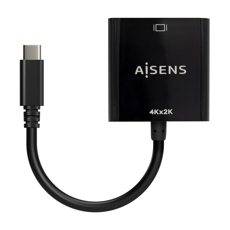 Image secondaire de AISENS A109-0684 câble vidéo et adaptateur 0,15 m USB Type-C HDMI Type A (Standard) Noir