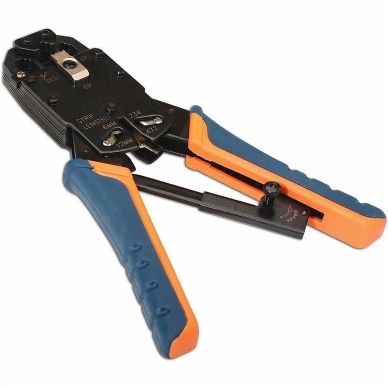 AISENS A142-0311 Pince à sertir Noir, Bleu, Orange