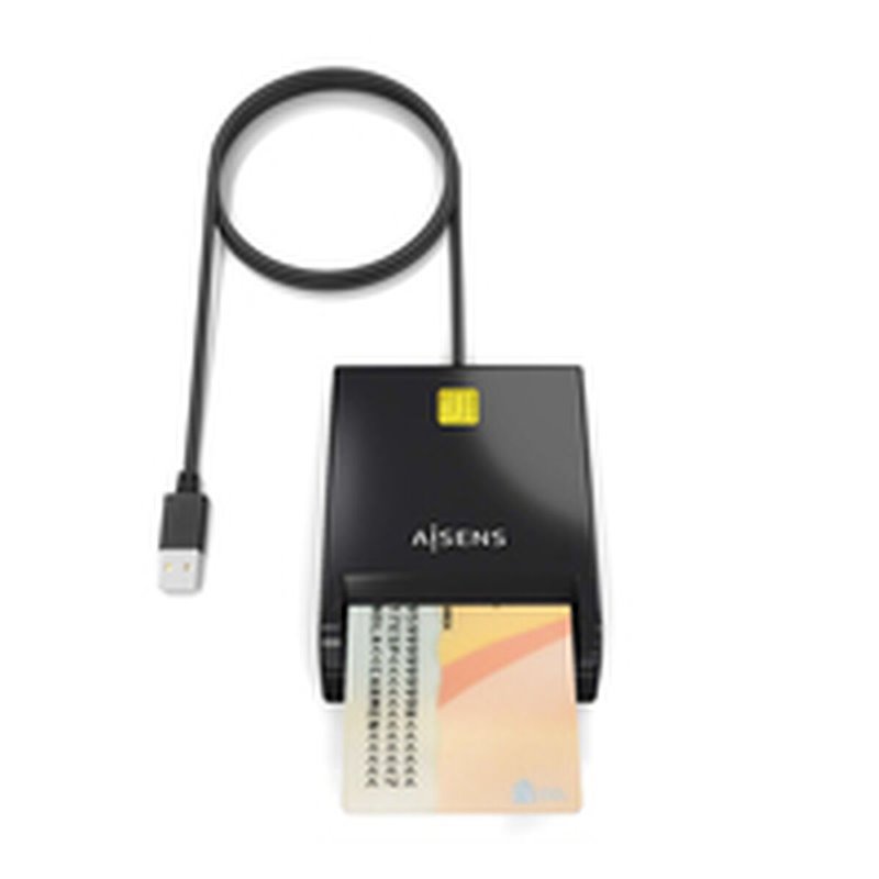 Image secondaire de AISENS ASCR-SN06-BK lecteur de cartes à puce Intérieure USB USB 2.0 Noir