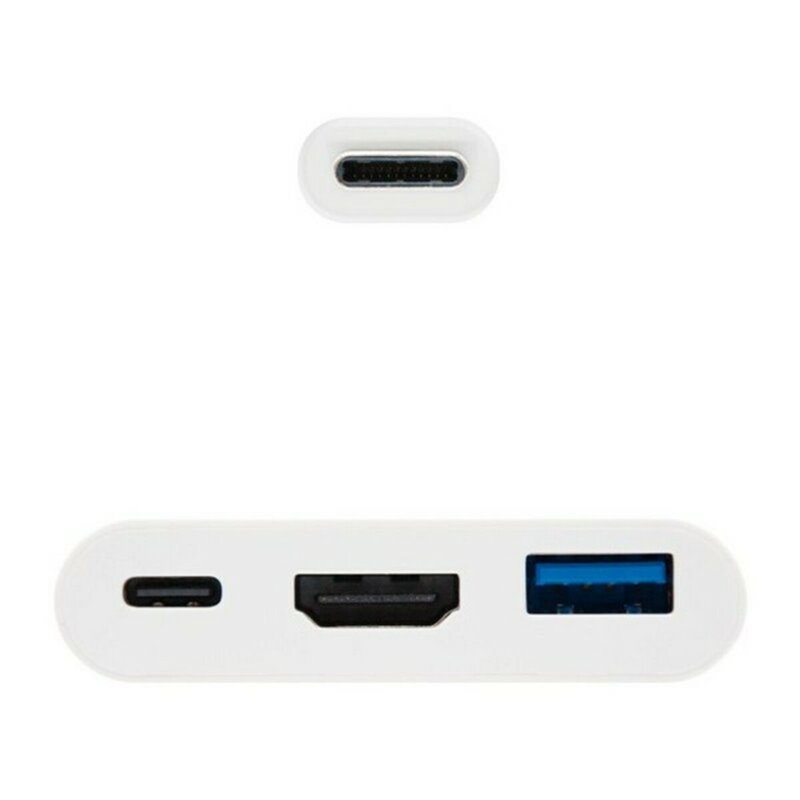 Image secondaire de Nanocable 10.16.4302 station d'accueil USB 3.2 Gen 1 (3.1 Gen 1) Type-C Blanc