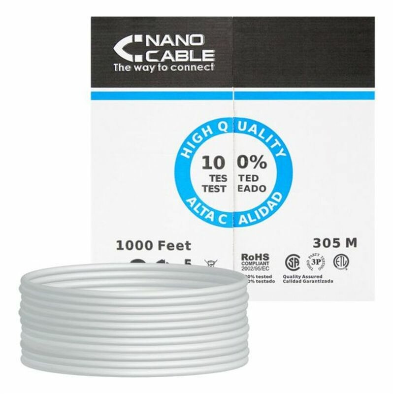 Nanocable 10.20.0304-FLEX câble de réseau Gris 305 m Cat5e U/UTP (UTP)