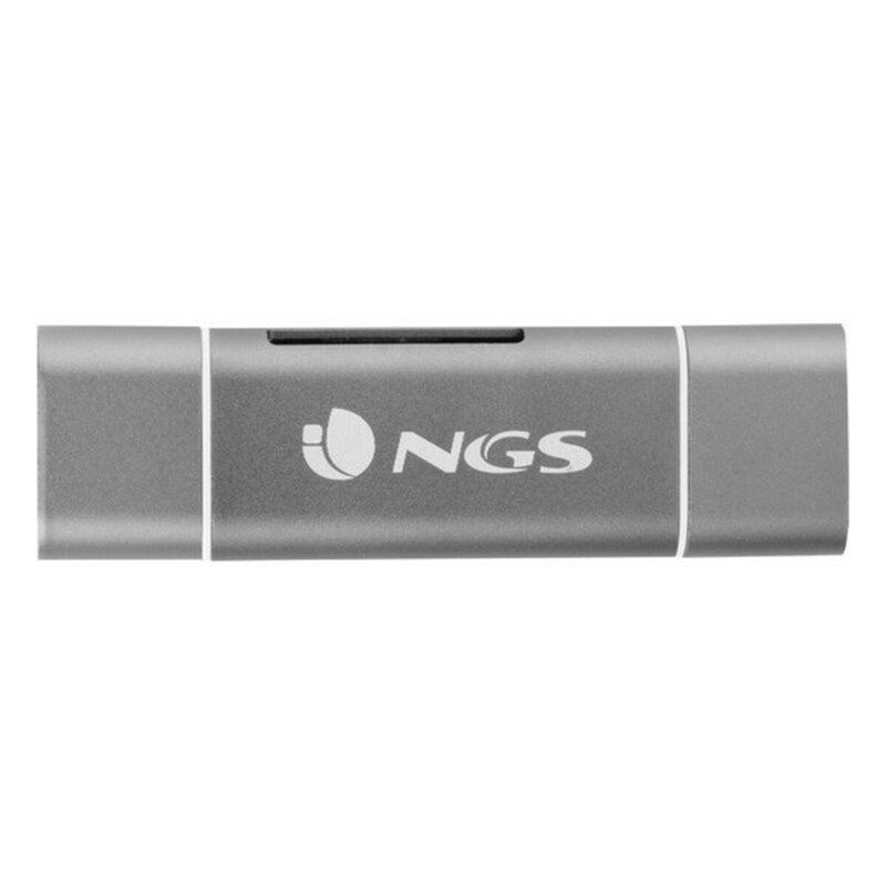 Image secondaire de NGS ALLYREADER lecteur de carte mémoire USB/Micro-USB Gris, Blanc