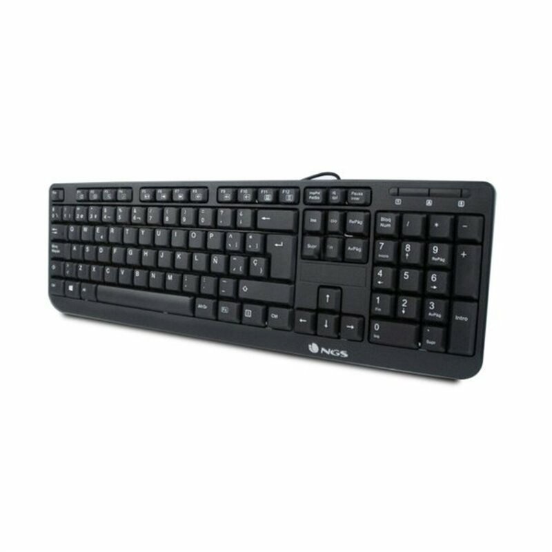 NGS FunkyV3, QWERTY, ES clavier USB Espagnole Noir