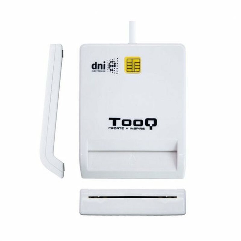 Image secondaire de TooQ TQR-210W lecteur de cartes à puce Intérieure USB 2.0 Blanc