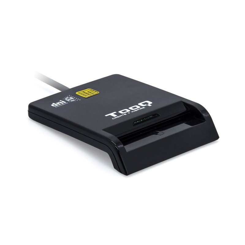 TooQ TQR-211B lecteur de cartes à puce Intérieure USB USB 2.0 Noir