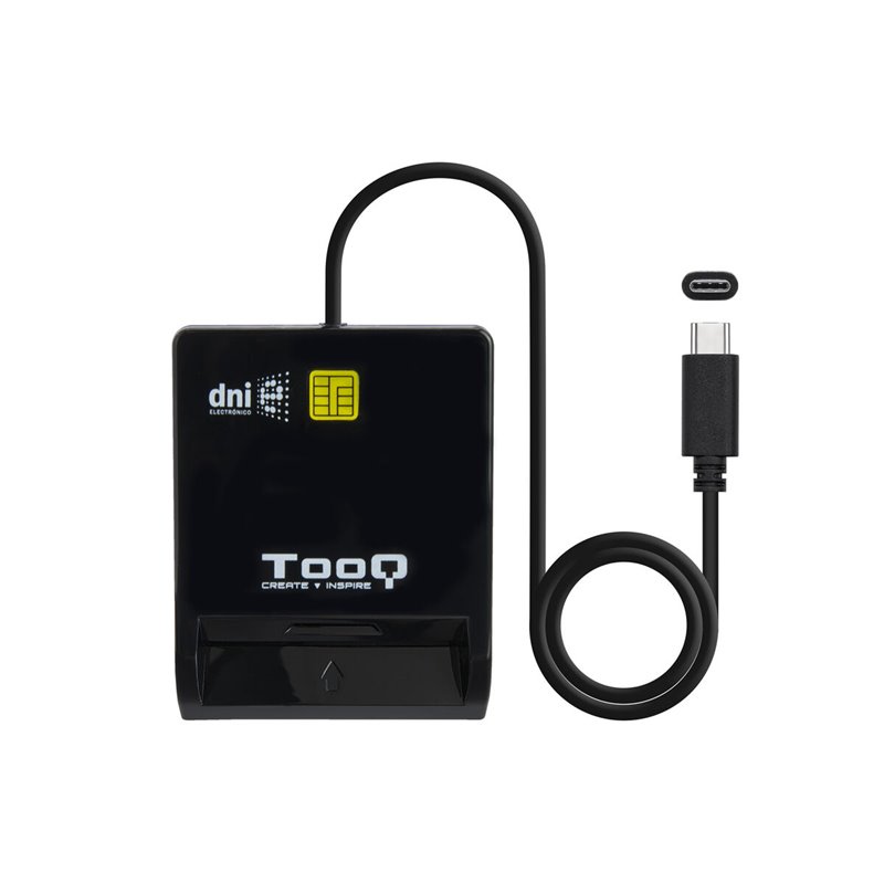 Image secondaire de TooQ TQR-211B lecteur de cartes à puce Intérieure USB USB 2.0 Noir