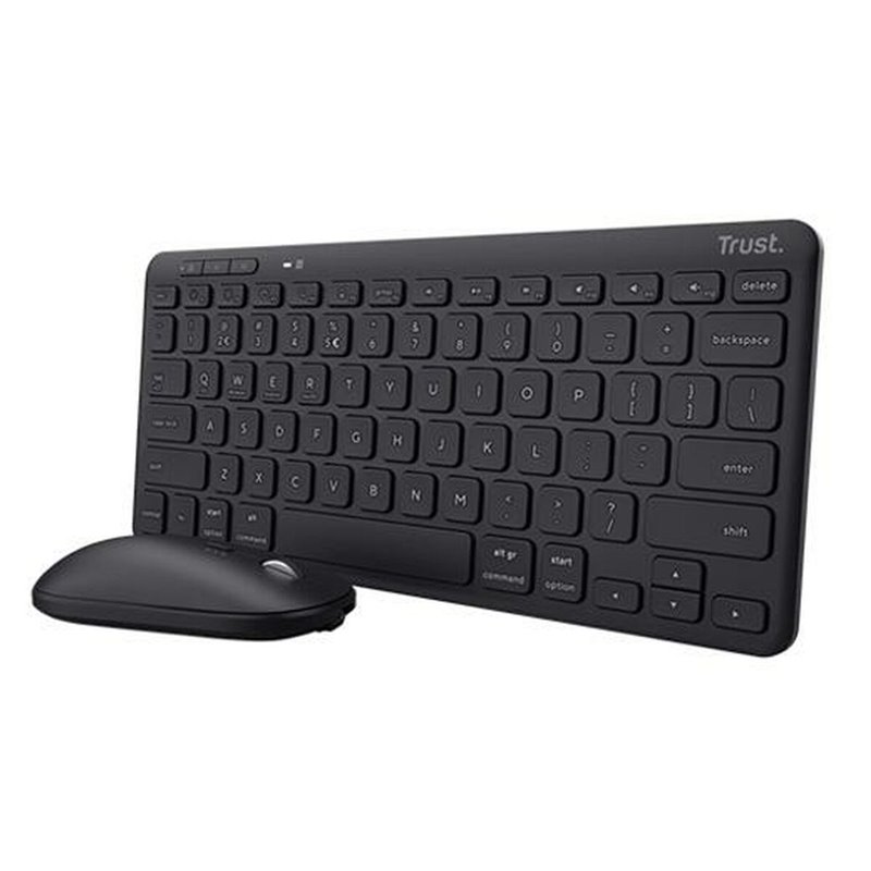 Trust Lyra clavier Souris incluse Bluetooth QWERTY Espagnole Noir