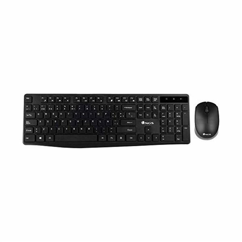 Image secondaire de NGS Allure Kit, QWERTY, ES clavier Souris incluse RF sans fil Espagnole Noir