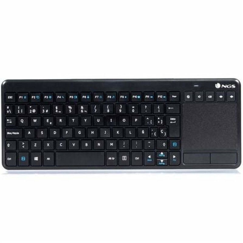 NGS TV Warrior, QWERTY, ES clavier RF sans fil Espagnole Noir