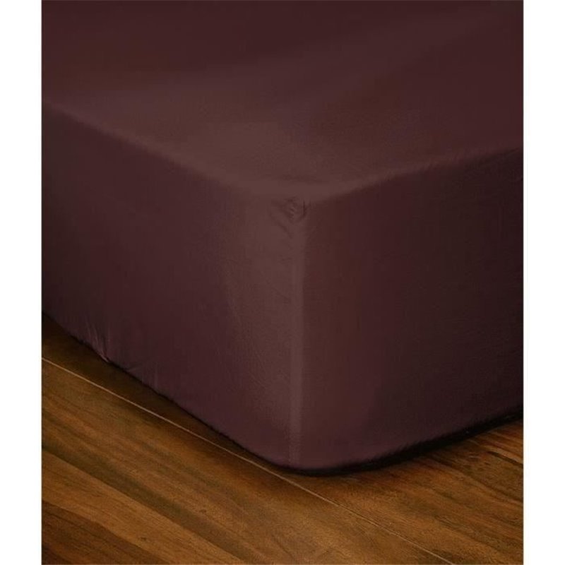 Image secondaire de Drap-housse - LOVELY HOME - LH71596 - 140x190+30 cm - Marron