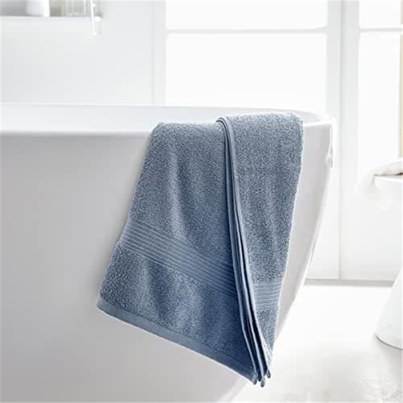 Image secondaire de Lot de 2 serviettes de toilette TODAY 50x90 cm 100% Coton - Denim