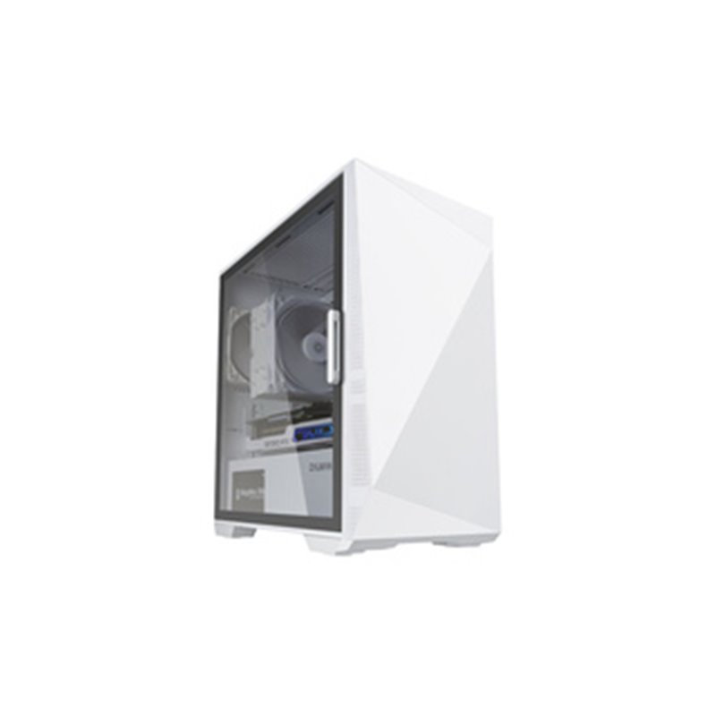 Zalman Z1 Iceberg White - mATX Mid Tower PC Case/Pre-installed fan 2 x 120mm in Mini Tower Blanc