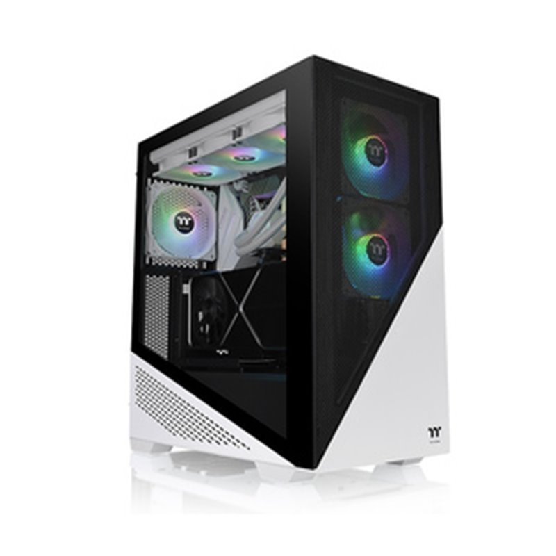 Thermaltake Divider 370 TG Midi Tower Noir, Blanc