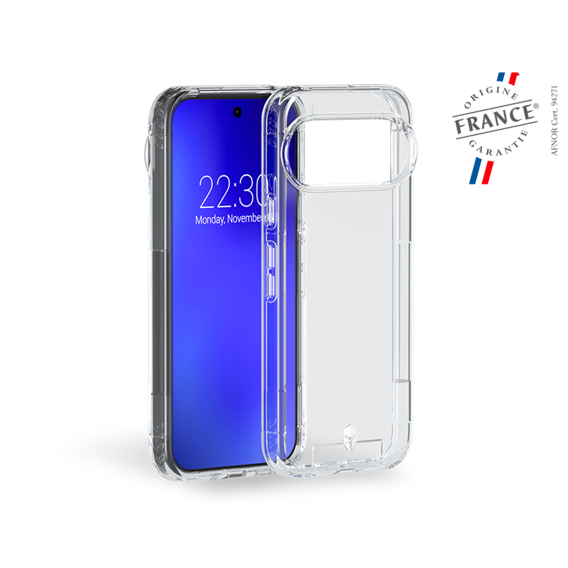 Coque Renforcée Google Pixel 9 / Pixel 9 Pro PULSE Garantie à vie Transparente - FR Force Case