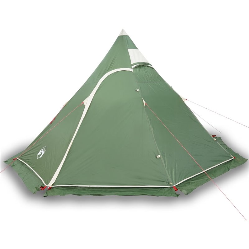 Image secondaire de vidaXL Tente de camping tipi 5 personnes vert imperméable