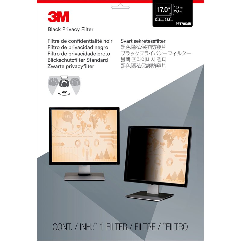 Image secondaire de 3M Filtre de confidentialité pour moniteur 17 po, 5:4, PF170C4B