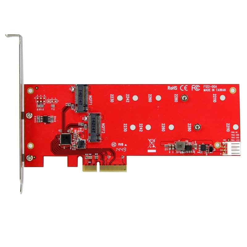 Image secondaire de StarTech.com Carte contrôleur PCI Express pour 2 SSD M.2 SATA