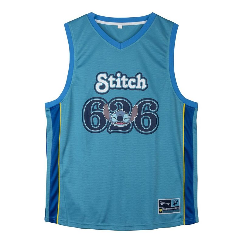 t-shirt de basket Stitch Bleu Unisexe