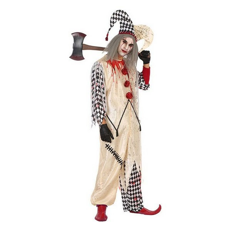 Image secondaire de Déguisement pour Adultes Multicouleur Arlequin Sanglant Assassin (2 Pièces) (2 pcs)