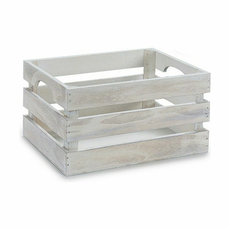 Image secondaire de Boîte Décorative Blanc Bois de peuplier 26,2 x 13,2 x 15,8 cm (24 Unités)