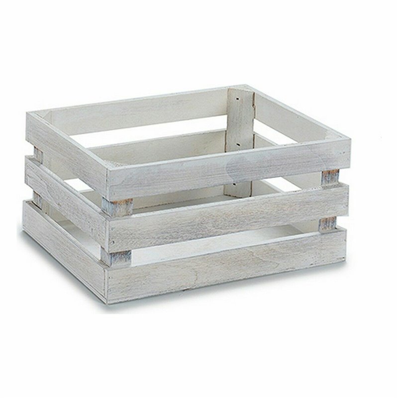 Image secondaire de Boîte Décorative Blanc Bois de peuplier 22 x 9 x 13 cm (48 Unités)