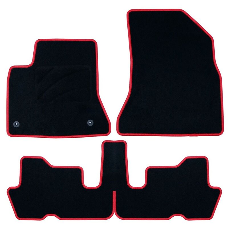 Image secondaire de Set de tapis de voitures OCC Motorsport OCCCT0019RD Rouge 5 Pièces