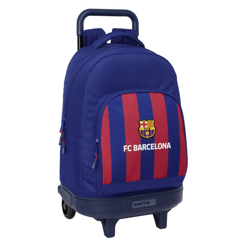 Cartable à roulettes F.C. Barcelona 24/25 Bordeaux Blue marine 33 x 45 x 22 cm