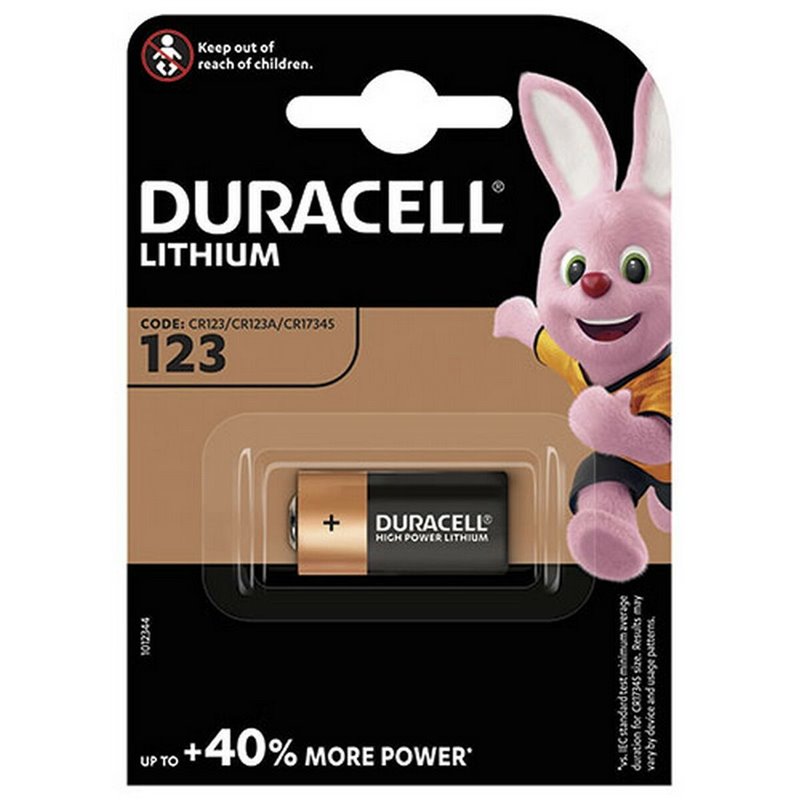 Duracell 123106 pile domestique Batterie à usage unique CR123A Lithium