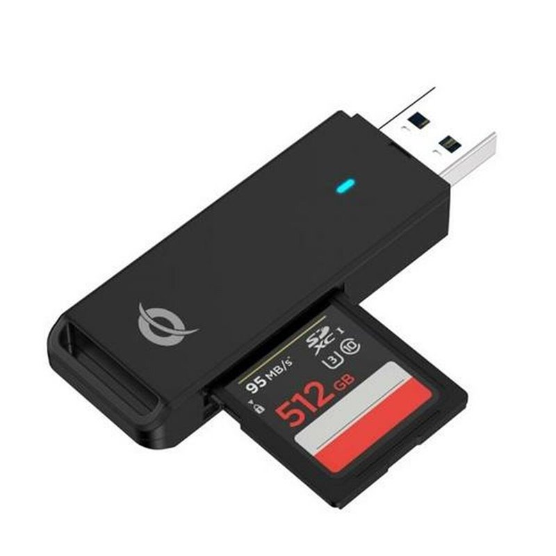 Conceptronic BIAN02B lecteur de carte mémoire USB 3.2 Gen 1 (3.1 Gen 1) Type-A Noir