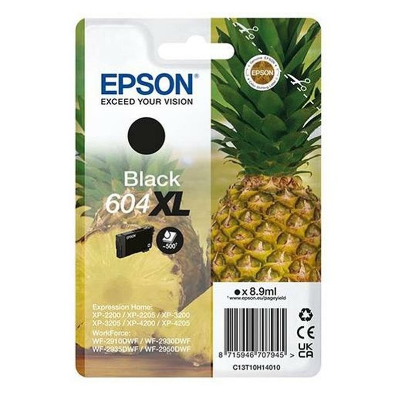 Image secondaire de Cartouche d'encre originale Epson XP-2200 WF-2910DWF Noir (10 Unités)