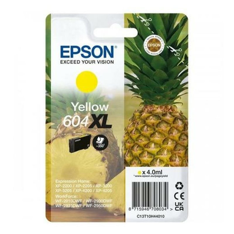 Image secondaire de Cartouche d'encre originale Epson XP-2200 WF-2910DWF Jaune (10 Unités)
