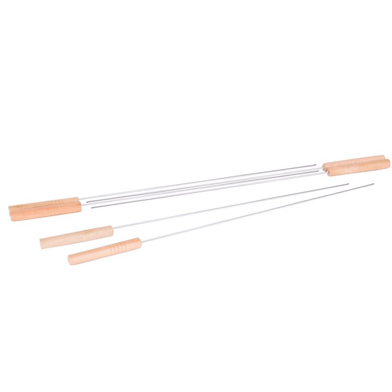 Ensemble de brochettes pour barbecue Acier inoxydable 40 x 0,5 x 0,5 cm