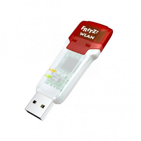 Carte Réseau Wifi Fritz! AC860 5 GHz 866 Mbps USB Transparent Rouge 57,99 €
