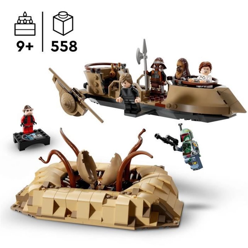 Image secondaire de LEGO Star Wars 75396 L'Esquif du Désert et la Fosse du Sarlacc - Set Collector