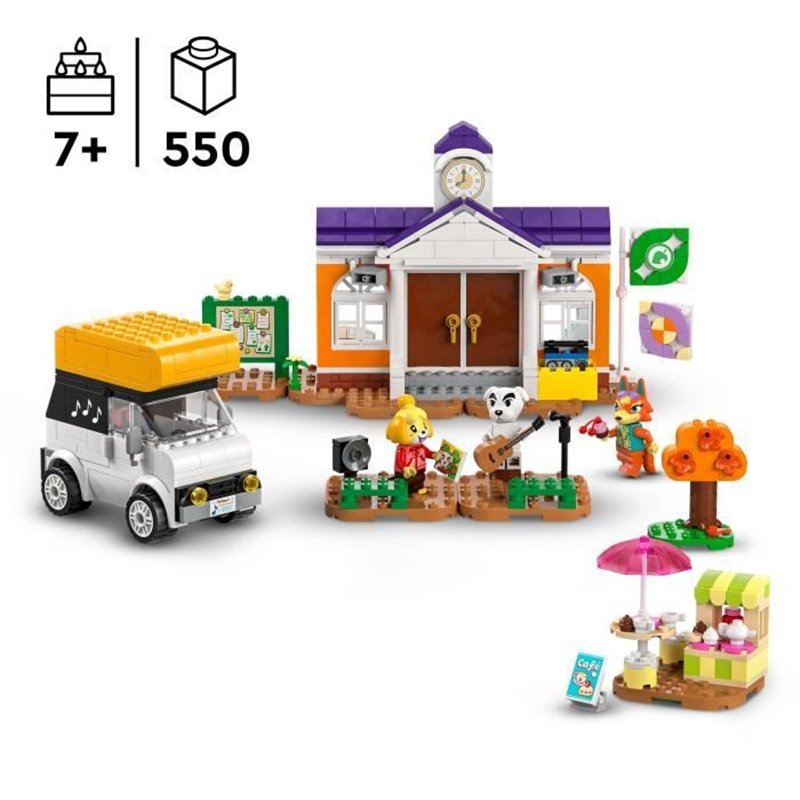 Image secondaire de LEGO Animal Crossing 77052 Concert de Kéké sur la Place - Jouet a Construire avec Café