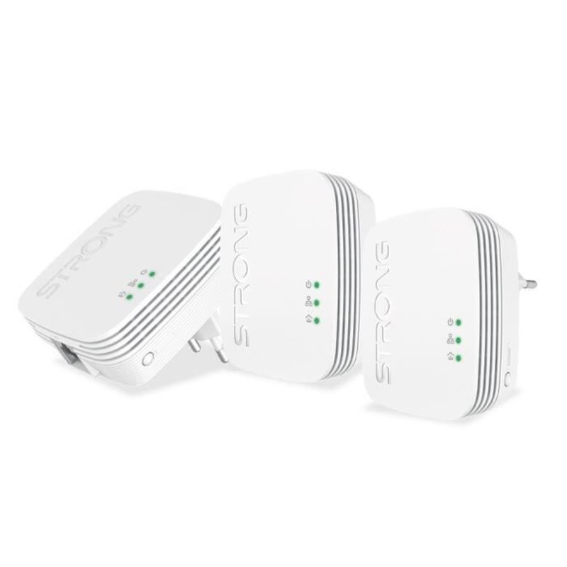 Kit CPL - STRONG - Powerline Wi-Fi 600 Duo - Module Wi-Fi, Point d'Acces 300 MB