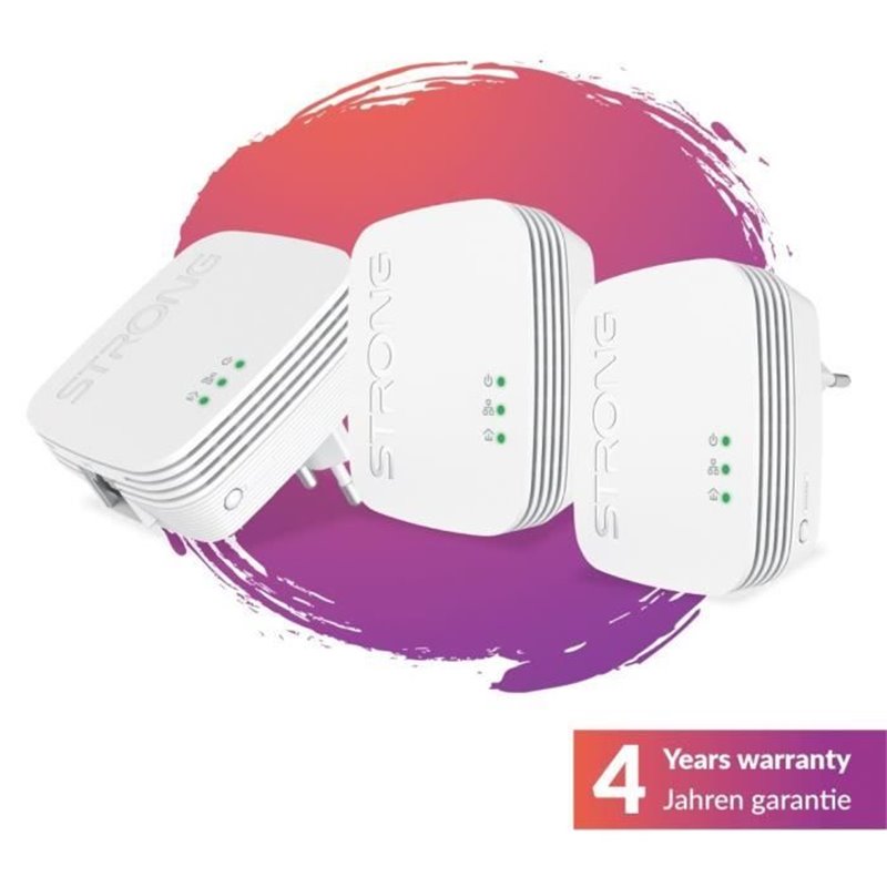 Image secondaire de Kit CPL - STRONG - Powerline Wi-Fi 600 Duo - Module Wi-Fi, Point d'Acces 300 MB