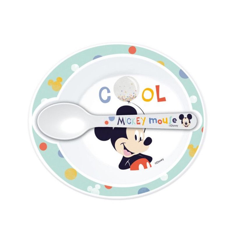 Image secondaire de Pack repas 2eme age THERMOBABY MICKEY - 3 Assiettes + un gobelet + 1 cuillere