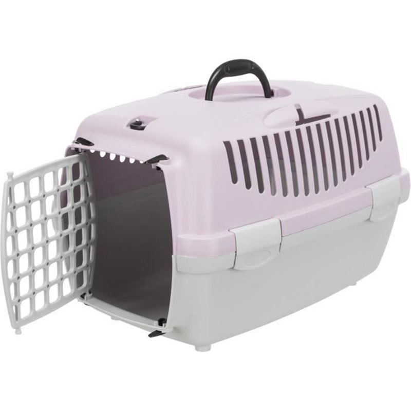 Image secondaire de TRIXIE Box de transport Capri 1 - XS - 32 x 31 x 48 cm - Gris clair et mauve - Pour chien